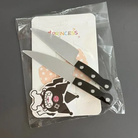 Set Of 2 Piece Reflective knife hair clip. - Picture 5 of 5